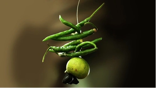 Lemon and Chilies Keep Evil Away