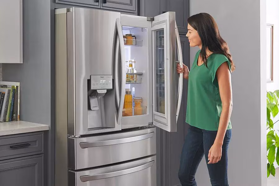 double door fridge